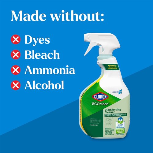 Clorox Pro EcoClean Disinfecting Cleaner Spray - 32 Oz Bottle for Effective Germ Protection