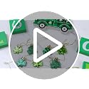 30 PCS St. Patrick's Day Shamrock Ornament Set - Good Luck Clover Decor