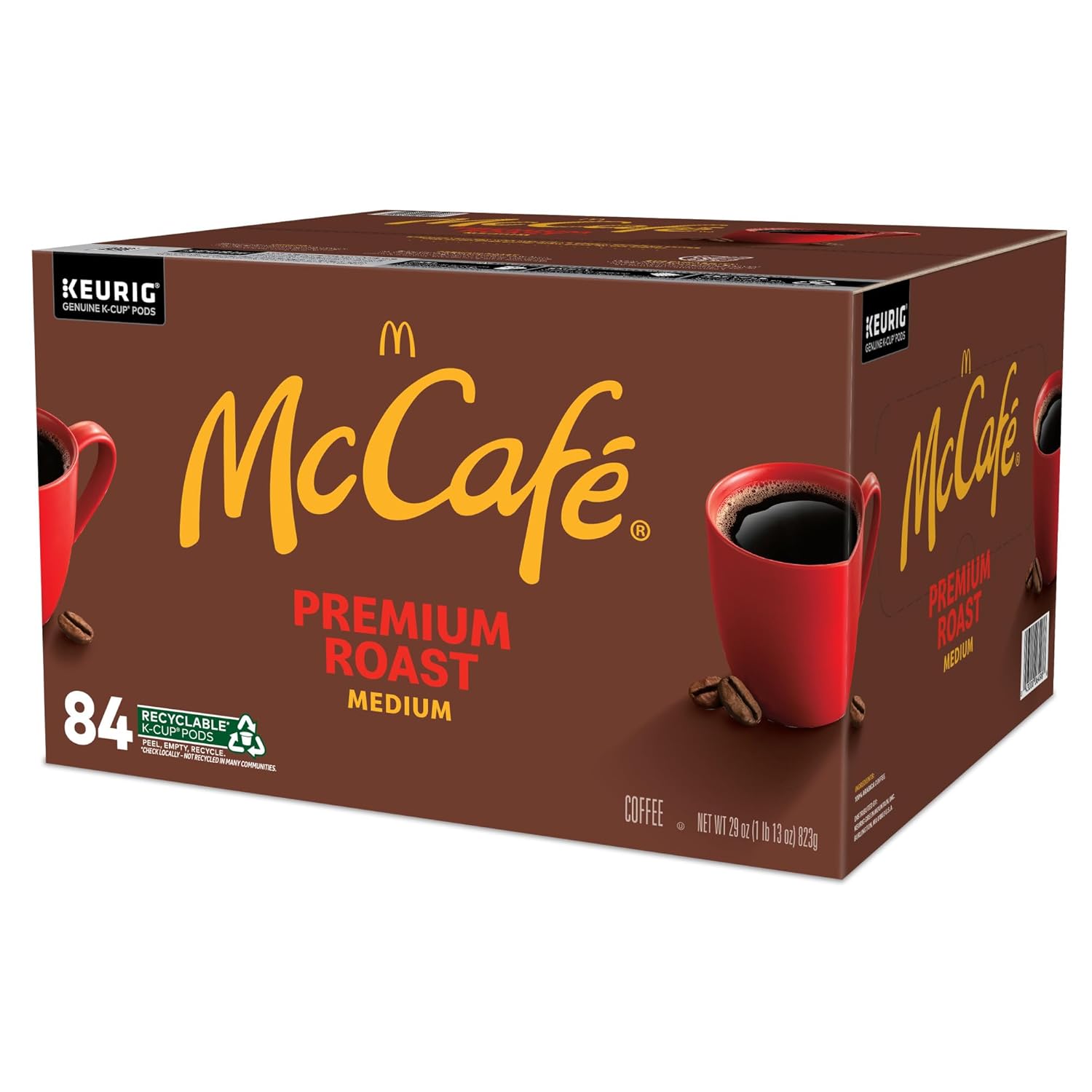 McCafe Premium Roast Coffee - Medium Roast Single Serve K-Cup Pods | 84 Count for Convenient Brewing