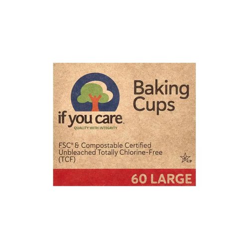 If You Care Baking Cups - FSC Certified Unbleached Large, 60 Count | Eco-Friendly 3 Pack
