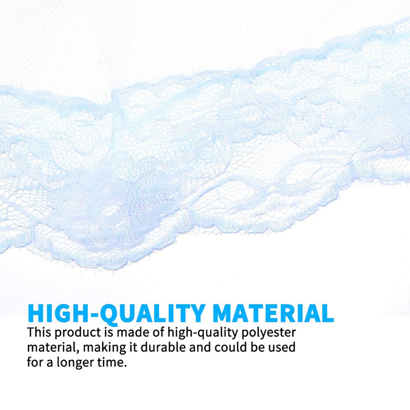 Vawolecy Universal Crib Floor Mosquito Net with Lace, Breathable Crib Netting Bed Curtains Canopy for Baby Kids, Toddler Bed Crib Dome Canopy Netting Without Stand