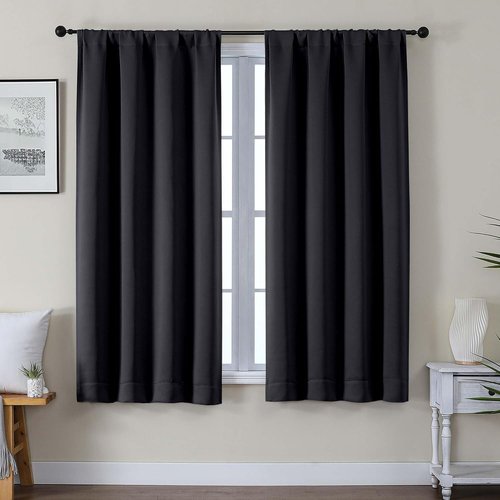 Gwine Blackout Curtains - Thermal Insulated Light Blocking Drapes | 63 Inch Length, 2 Panels, W40 x L63