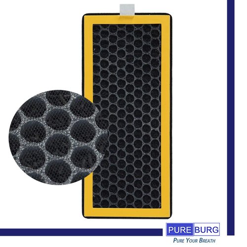 PUREBURG Replacement Filter Set Compatible with HoMedics AT-PET01 AT-PET02 TotalClean PetPlus Tower Air Purifier,2-Pack H13 HEPA Activated carbon Air Clean