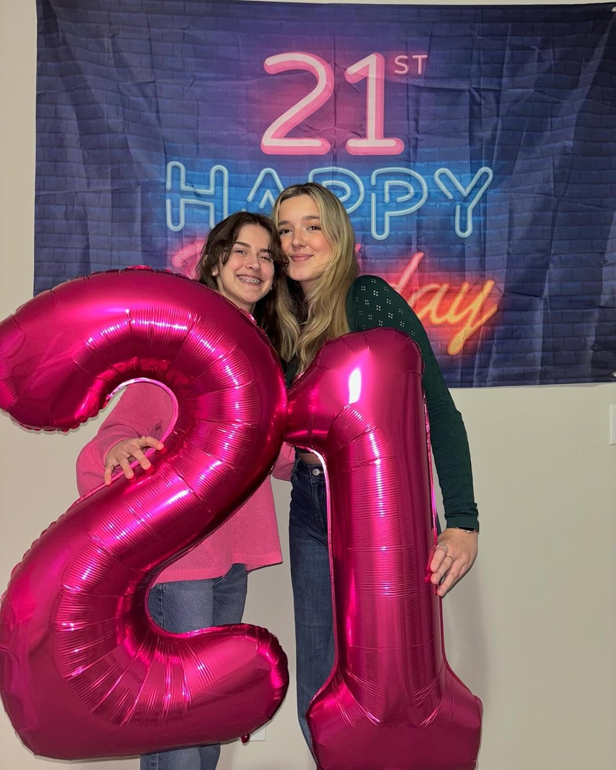 Skiennix 40-Inch Hot Pink Number 1 Balloon - Perfect First Birthday Decoration for Girls