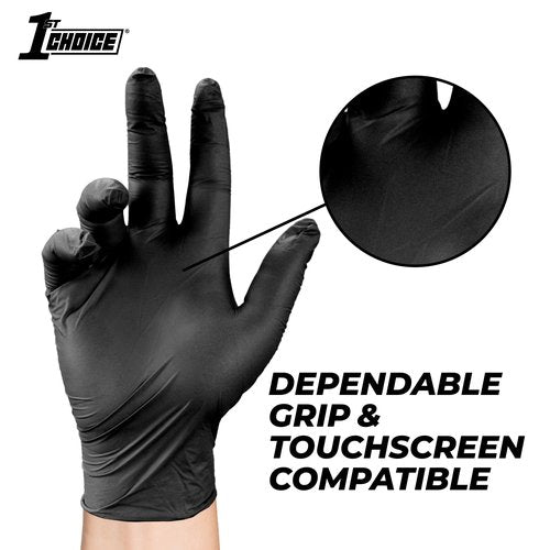 1st Choice Medium Gloves, Case of 1000, Disposable, Latex Free, Exam Grade, Glove for Cooking - 4 mil