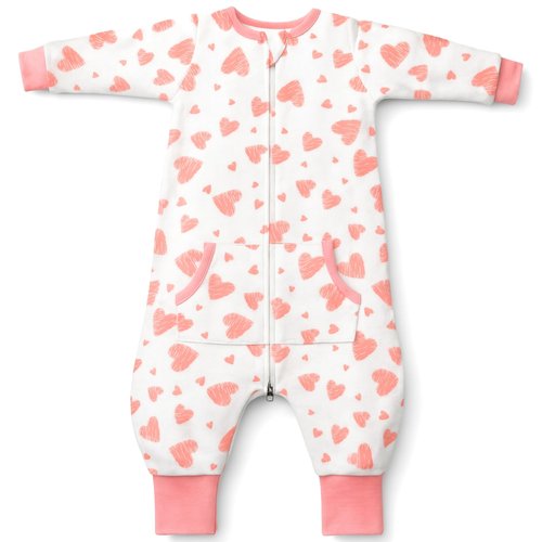 Toddler Sleep Sacks for 2t-3t, 1 Pack Baby Wearable Blanket with Feet, Long Sleeves Breathable Sleep Sacks for Baby Boys and Girls
