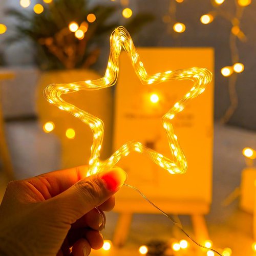 Litogo Fairy Lights - 33FT 100LED Battery Operated String Lights with Timer | 8 Dimmable Modes for Indoor Decor