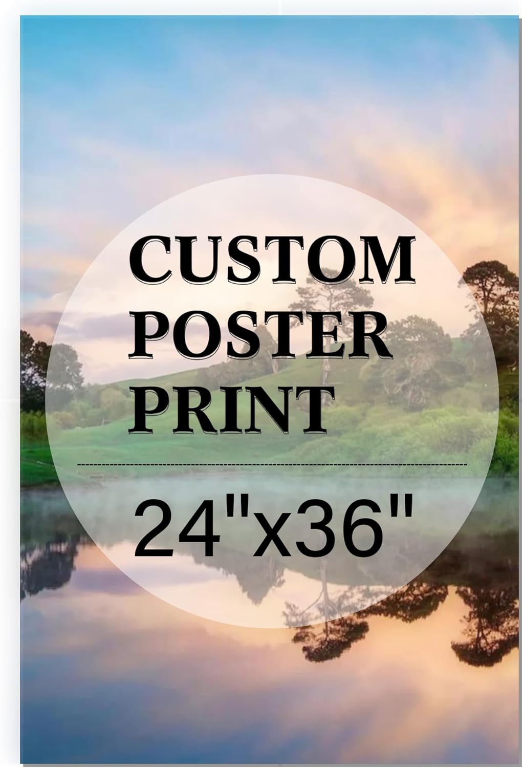 Unframed Custom Poster Print by [Brand Name] - Personalize with Your Photos | 24" L x 36" W