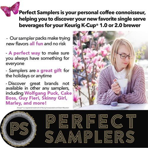 Crazy Cups Variety Pack Sampler Assorted Single Serve Coffee Pods, Premium Coffee, 30 Count