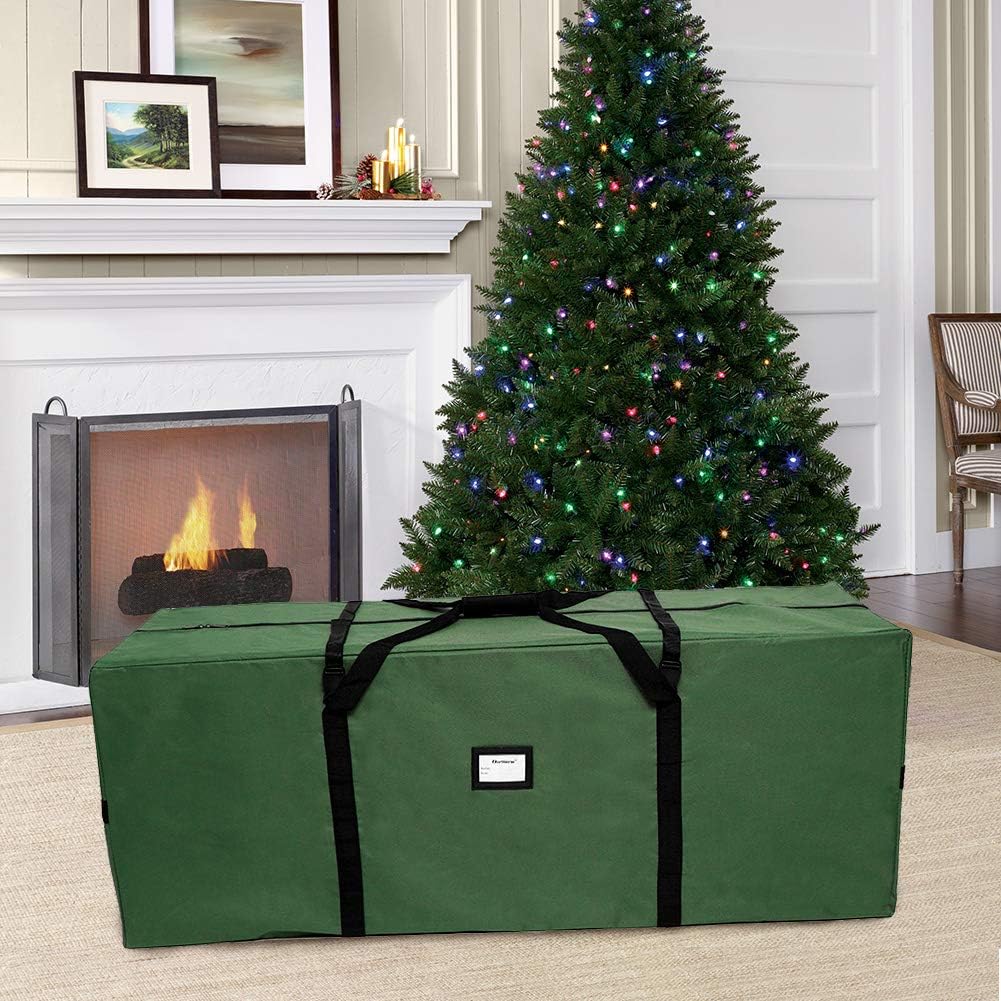 OurWarm Christmas Tree Storage Bag - Extra Large Heavy Duty Design with Reinforced Zipper | Fits 7.5ft Tree, 50" x 15" x 20", Green
