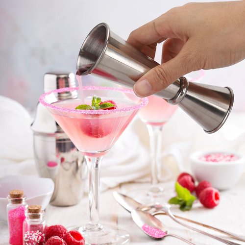 3 Pcs Jigger for Bartending, Double Cocktail Jigger 2 oz 1 oz Stainless Steel Measuring Cup