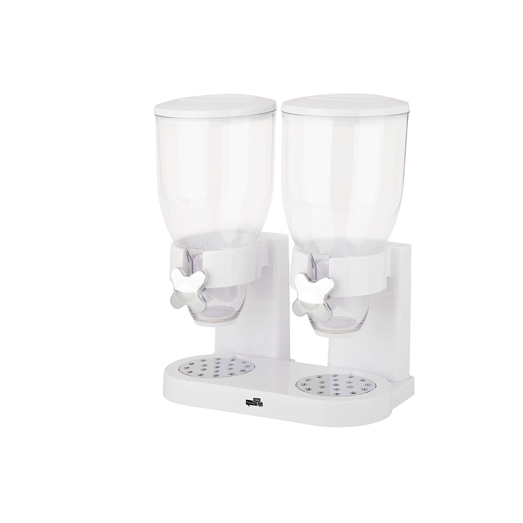 Zevro /GAT201C Indispensable Dry Food Dispenser, Dual Control, White/Chrome