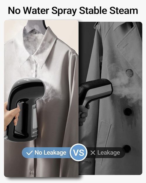 Bear Steamer Handheld Garment Steamer - 1500W Fast Heat-Up Fabric Wrinkle Remover | 240ml Tank, Portable for Home & Travel