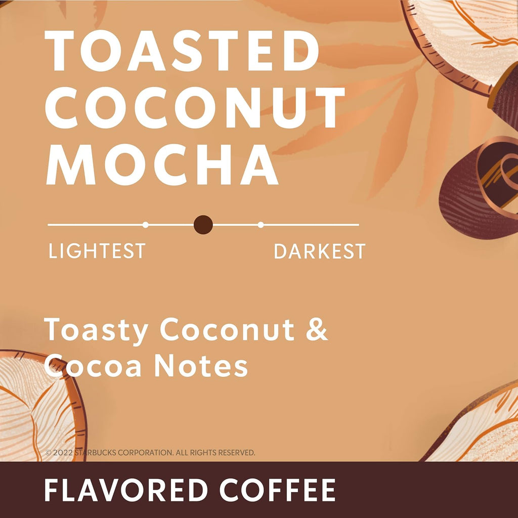 Starbucks Ground Coffee - Toasted Coconut Mocha Flavor | 100% Arabica, Limited Edition, 17 oz