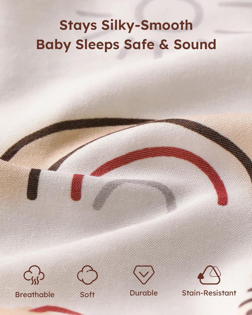 Yoofoss Baby Pack and Play Sheets - Ultra Soft 2-Pack Fitted Mini Crib Sheets | 38x26, Neutral Animal Design