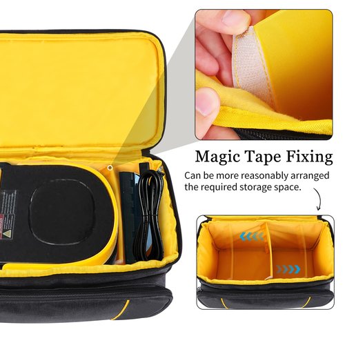 ZIORS Storage Bag Compatible with Gautye Handheld Steam Cleaner, Carrying Case with Removable Shoulder Strap Portable Steam Cleaner Storage Organizer with Extra Pockets, Bag Only