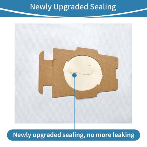 SUNRRA 6 Bags + 2 Belts Vacuum Bags Compatible with Kirby Vacuum Cleaner Bags, Solid Cloth Dust Bag Fit All Kirby Generation & Sentria Models, Part # 205811 204814 204811 Style F
