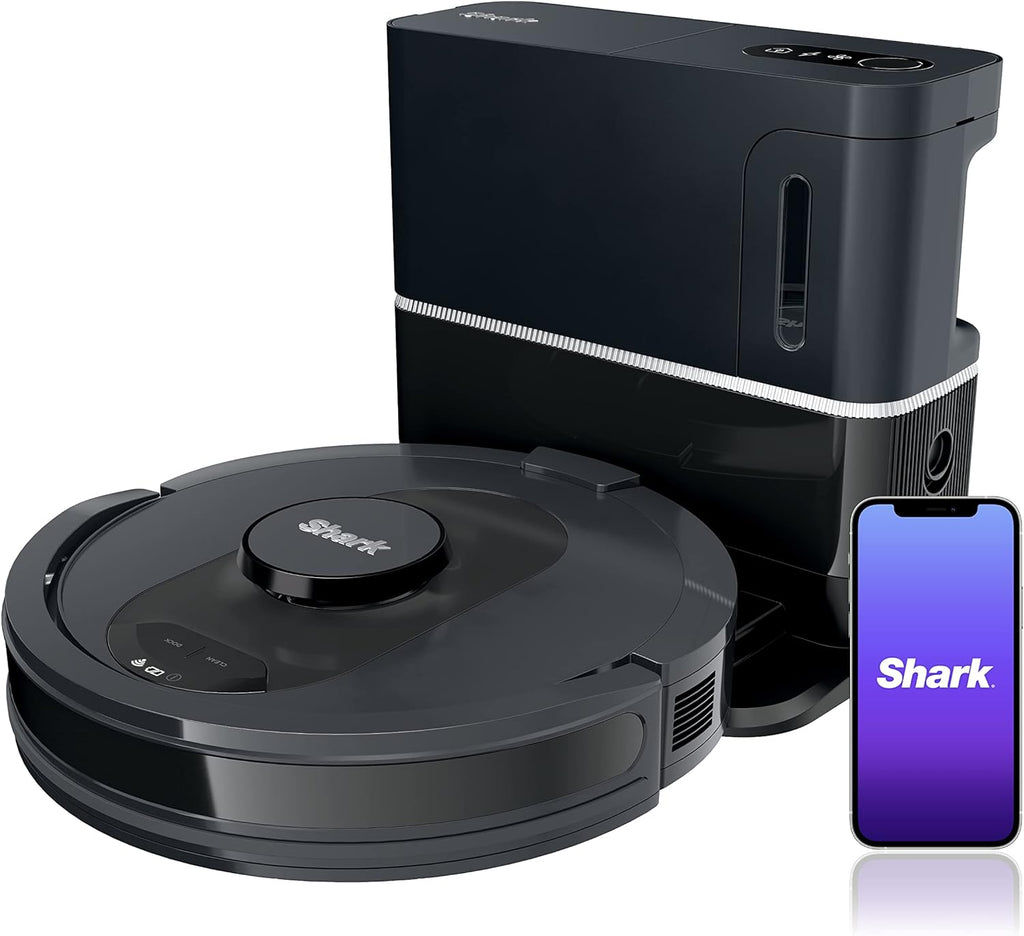 Shark R-AV2501S AI Robot Vacuum - HEPA Self-Empty Base, Bagless, 30-Day Capacity, LIDAR Navigation, Black - Certified Refurbished