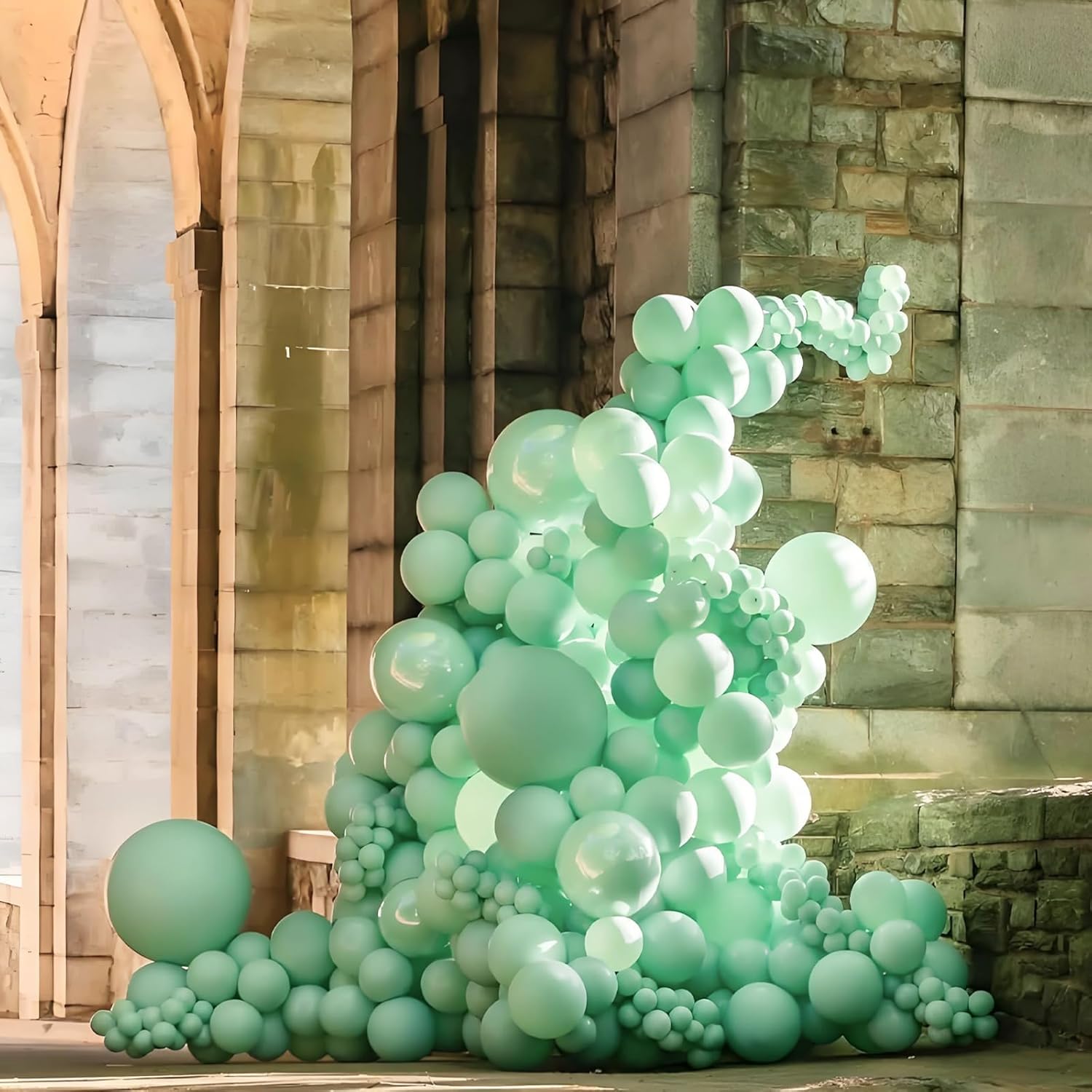 Mint Green Balloons - 12-Inch Latex Balloons | 50-Pack for Wedding, Baby Shower & Birthday Decor