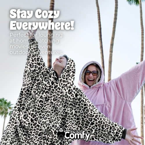 THE COMFY Dream | Lightweight Microfiber Fleece Wearable Blanket, Oversized Design with Hood from Shark Tank, Soft Oversized Pocket Blanket, Warm and Cozy Gifts
