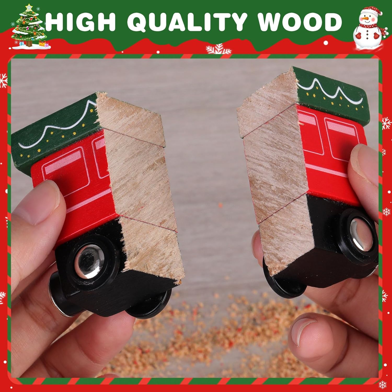 Magnetic Wooden Animal Train Set by Toddler | 24-Day Christmas Advent Calendar for Kids