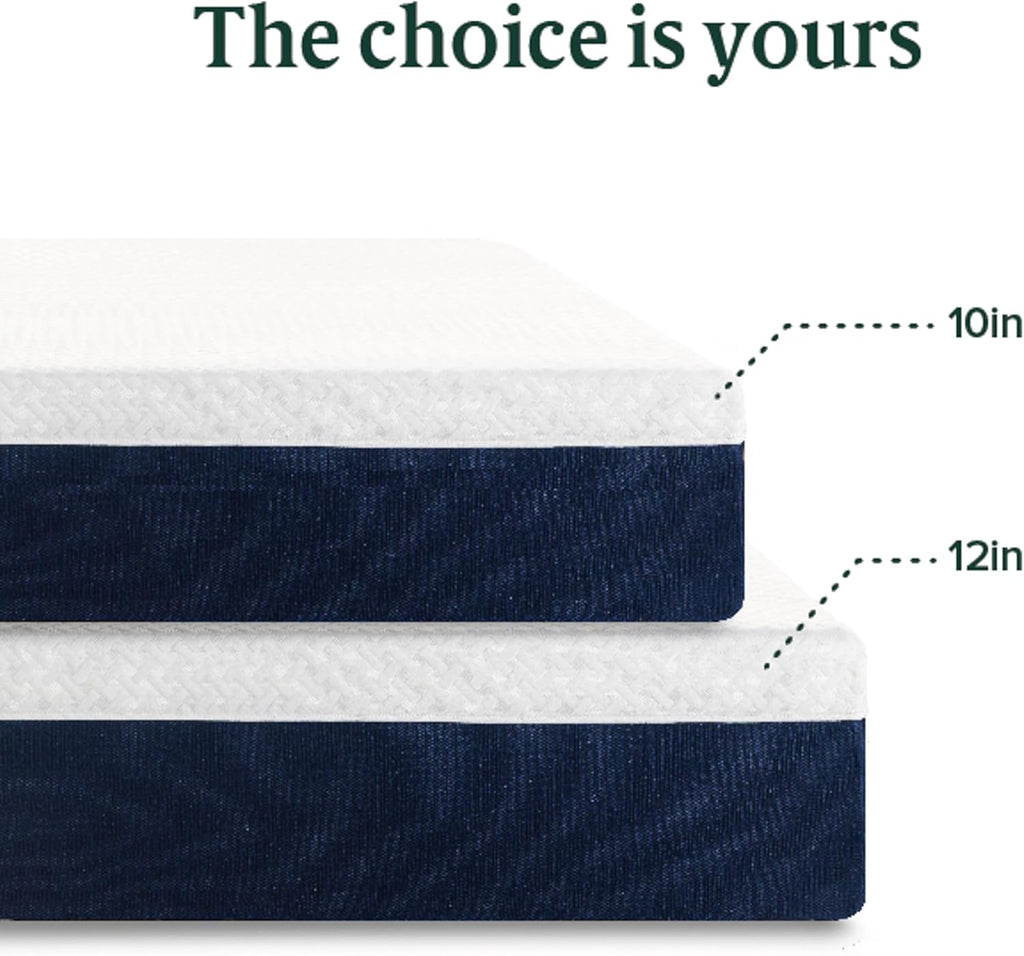ZINUS 12 Inch King Hybrid Mattress - Cooling Comfort, Medium Firm, Fiberglass Free, Motion Isolation