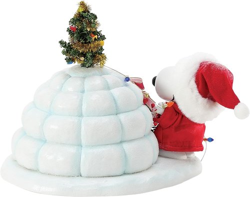 Department 56 Possible Dreams | Snoopy and Woodstock Puffer Igloo Figurine - 7 Inch, Multicolor