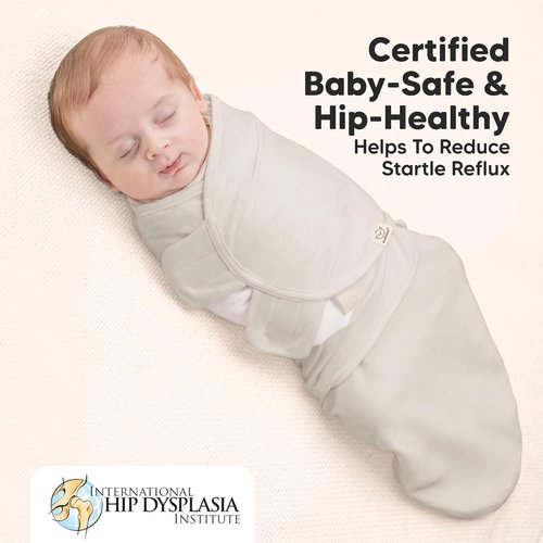 KeaBabies Baby Swaddle Sleep Sacks - Soft & Durable 3-Pack for Newborns 0-3 Months | Easy Diaper Change