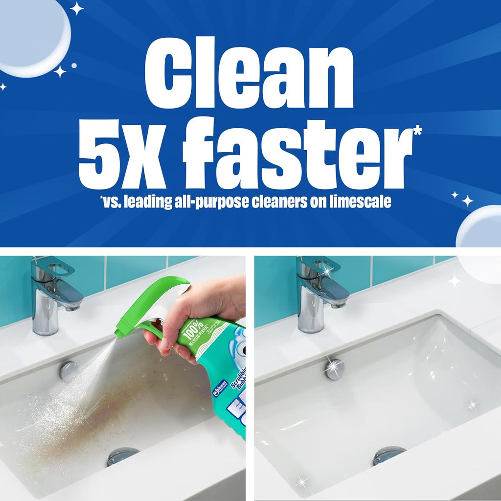 Scrubbing Bubbles All-Purpose Bathroom Cleaner - Fast-Acting Foam for Limescale & Grime | 32oz Spray