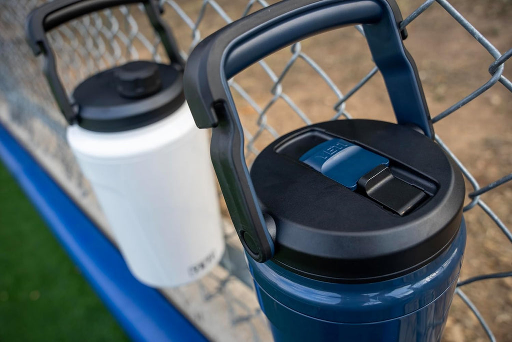 YETI Silo Half Gallon Insulated Water Jug - Leakproof Sports Bottle with Straw Cap & Fence Hook Handle - Navy