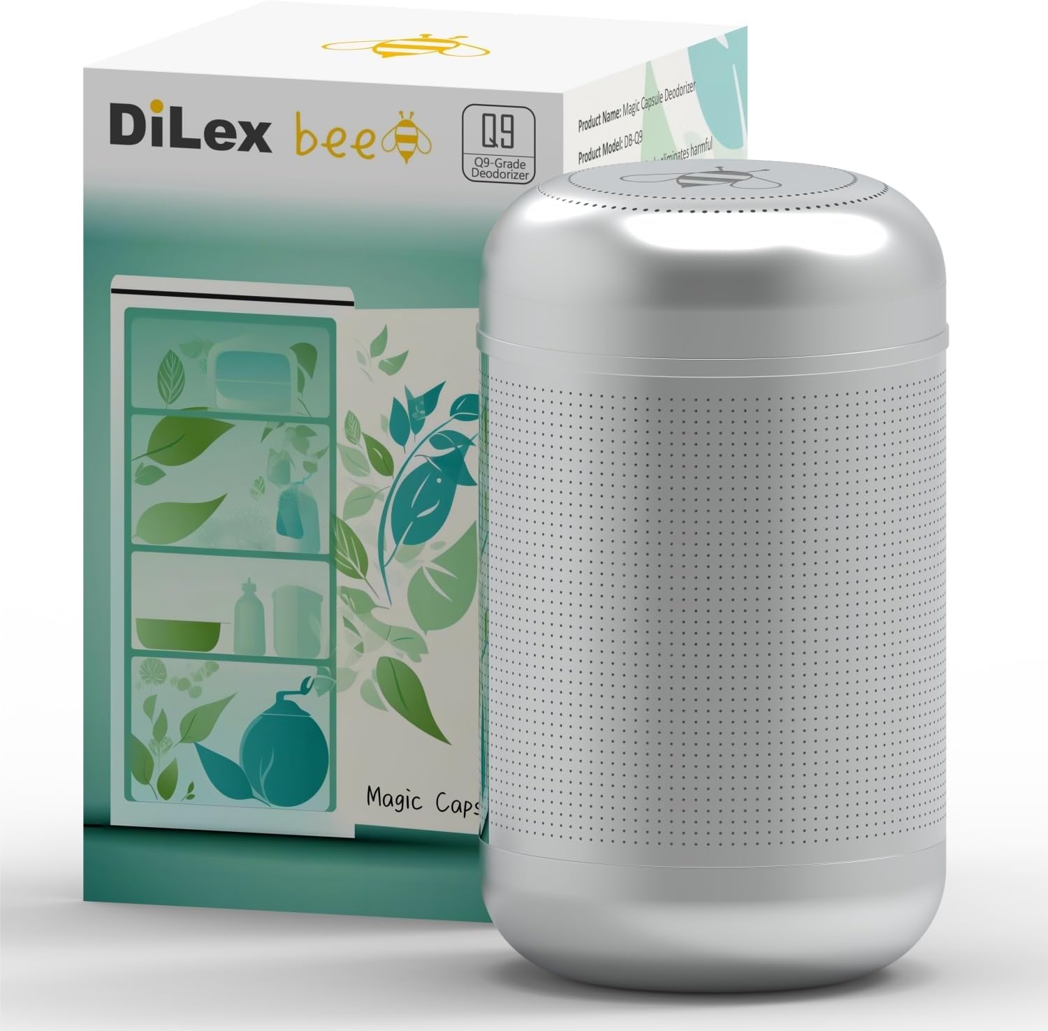 Magic Capsule Refrigerator Deodorizer - 10-Year Odor Eliminator | Superior to Baking Soda & Charcoal Bags