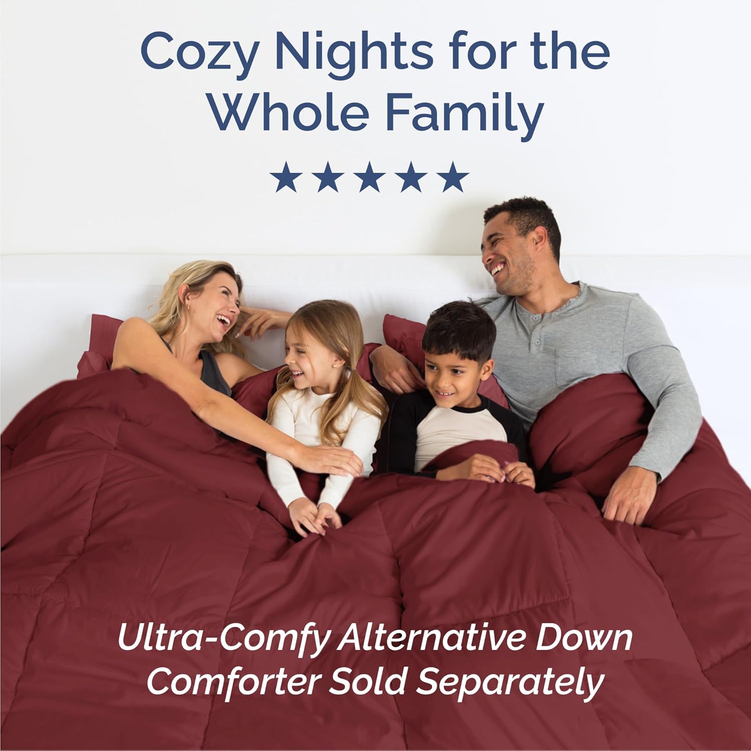 Queen Size 4 Piece Sheet Set - Comfy Cooling Bed Sheets for Luxury Bedding - Ultra-Soft, Deep Pockets - Oeko-Tex Certified - Burgundy