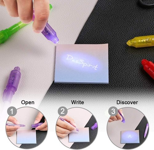 Jiaoohoo 24 Pcs Magical Wizard party favors,12 invisible ink pen and 12 Magical mini Notepads, Magical Wizard party Goodie Bag Stuffers, Classroom Prizes, party supplies