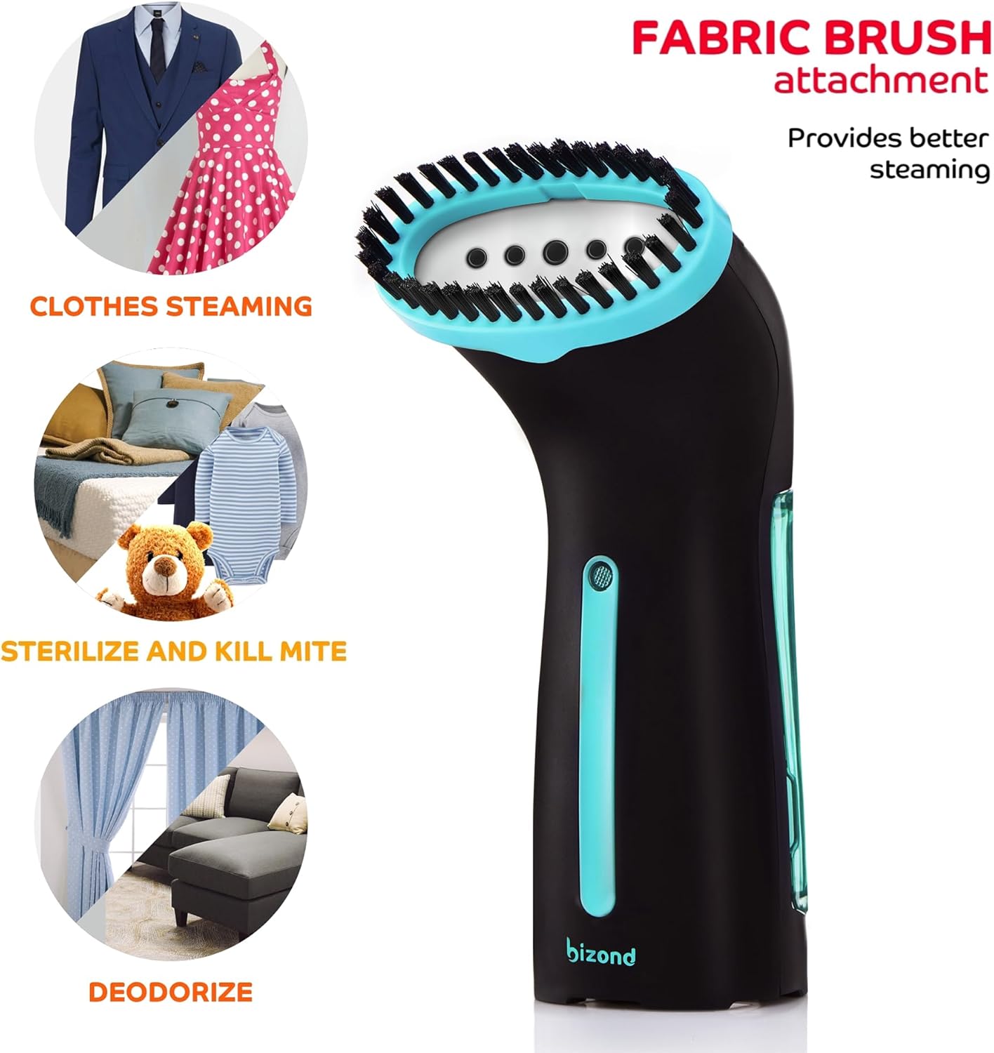 Skiennix Travel Steamer for Clothes - Portable Handheld Design, No Spitting, Compact Mini Steamer (Metal)