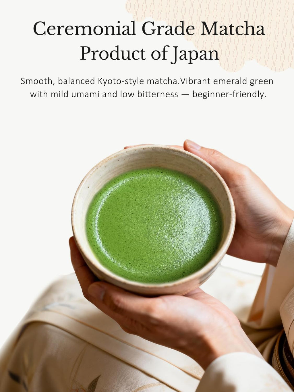 YUZUKI Matcha Powder - Japanese Ceremonial Grade Green Tea - First Harvest, Zero Sugar, 40g (1.4 oz)