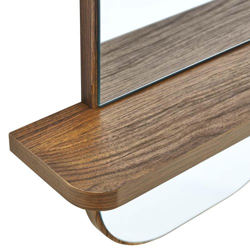 Modway EEI-6349-WAL Solstice Mirror, Walnut
