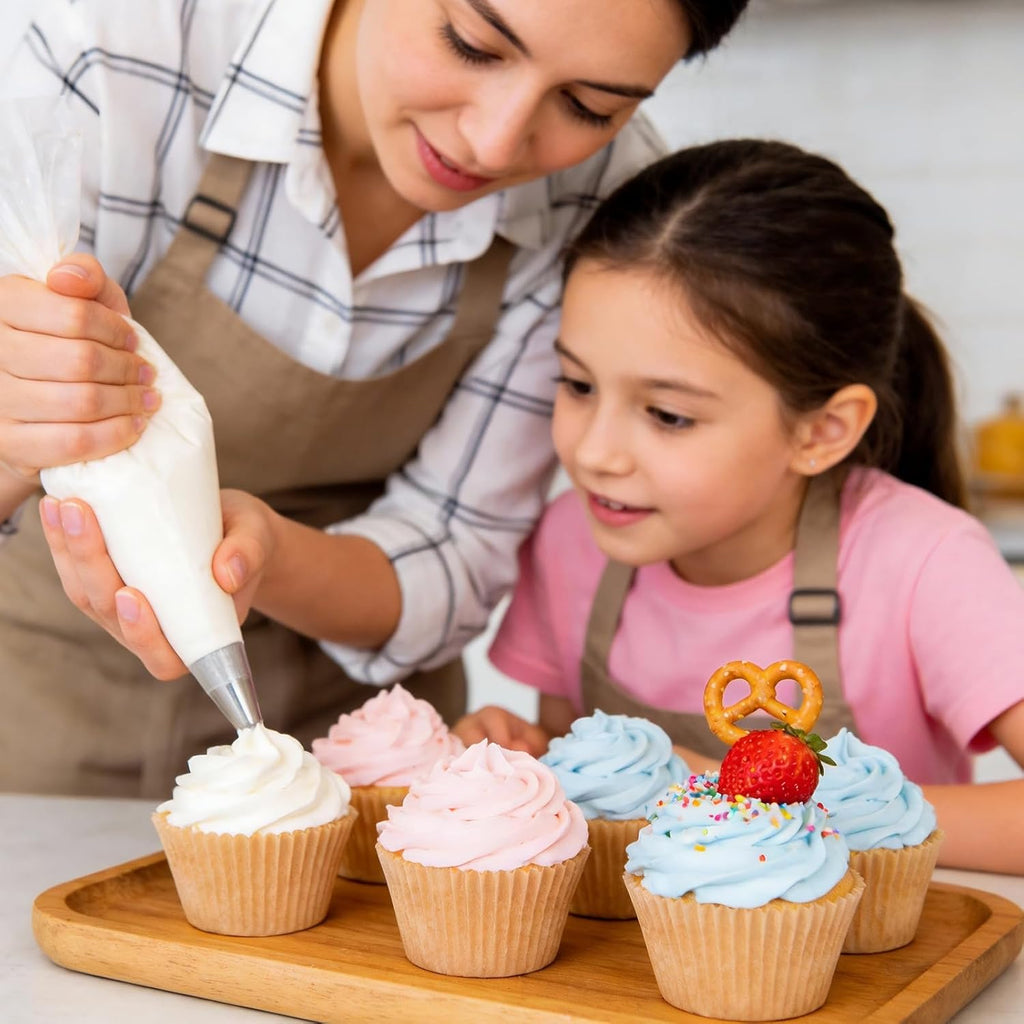 VISRIE Cupcake Liners - 500Pcs Greaseproof & Non-Stick Baking Cups for Muffins & Treats