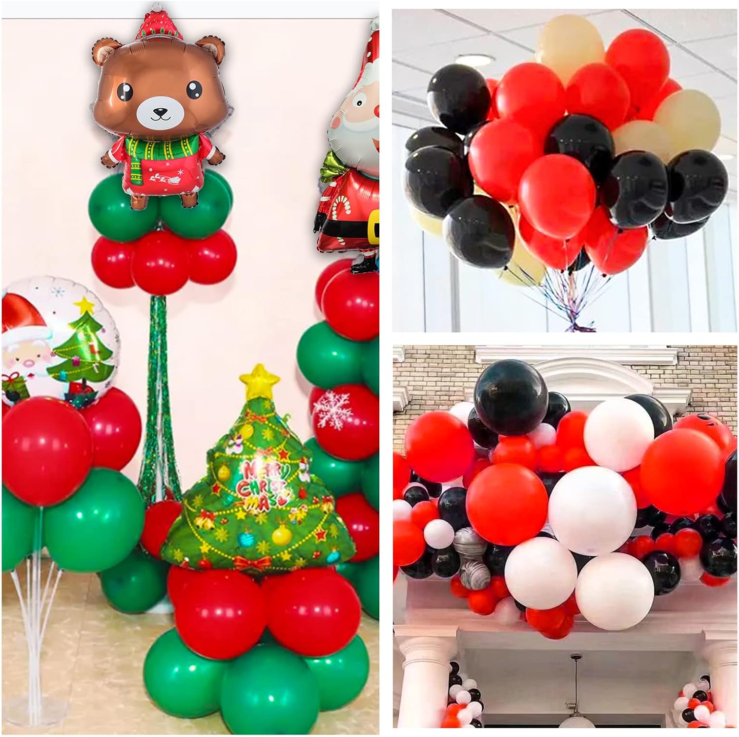 Red Balloon 110pcs - 12 Inch Red Latex Balloons for Birthday, Valentine's Day & Wedding | Includes 2 Ribbons