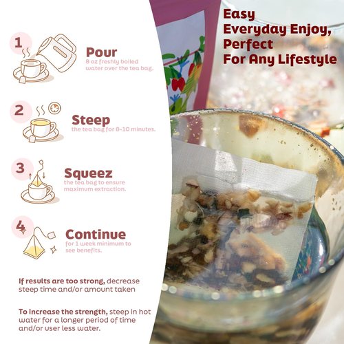 Liver Detox Tea for Women & Men Kidney & Liver Health,Goji Berry, Chrysanthemum, Dandelion, Wolfberry, Cassia Seed Herbel Tea Gifts for Women & Men