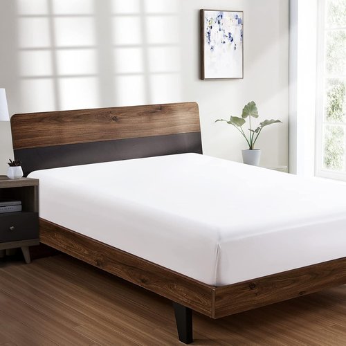 FreshCulture Queen Fitted Sheet - Ultra Soft, Breathable Microfiber with Deep Pockets | Cooling White Design