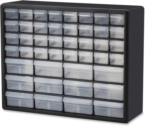 Akro-Mils 44-Drawer Storage Cabinet - Versatile Organizer for Garage, Crafts & Makeup | 20" W x 6" D x 16" H - Black