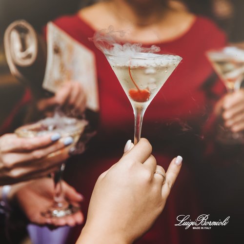 Luigi Bormioli Crescendo 10 Oz Martini Glasses, Set of 4, Crystal Cocktail Glasses, Dishwasher Safe Martini Glass, Made in Italy