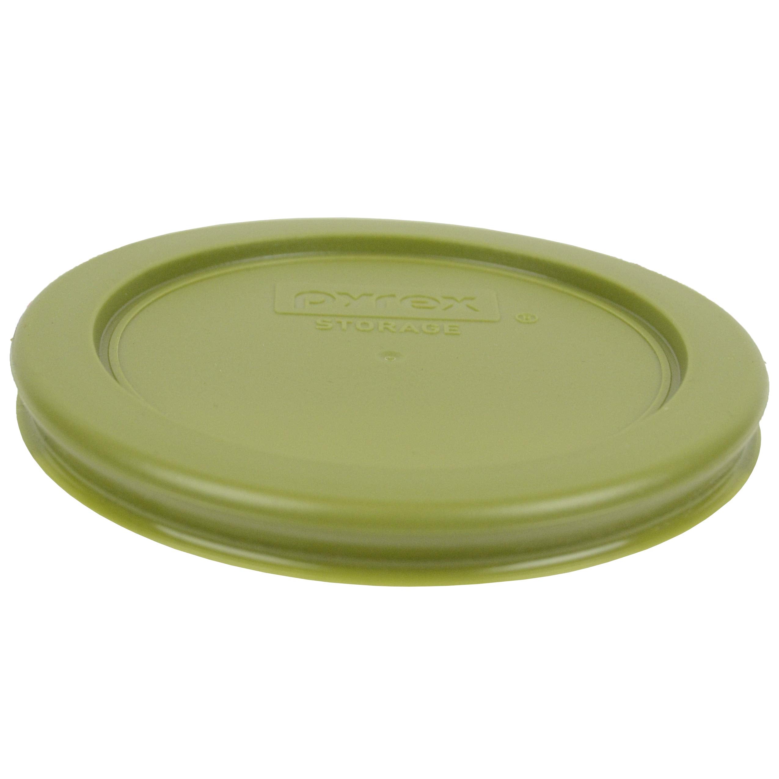 Pyrex 7202-PC 1-Cup Olive Green, 7200-PC 2-Cup Butter Yellow, & 7201-PC 4-Cup Thistle Purple Food Storage Replacement Lids - Made in USA