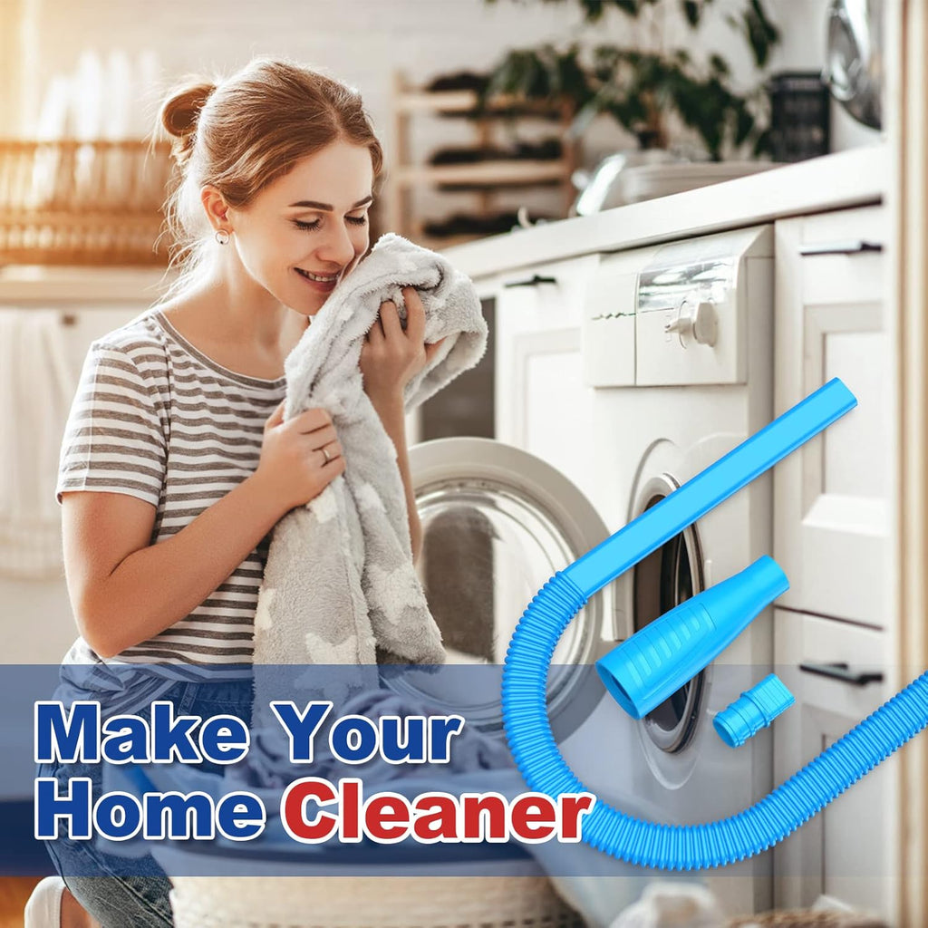 Sealegend Dryer Vent Cleaner Kit - 2 Pieces Flexible Lint Brush & Vacuum Hose Attachment
