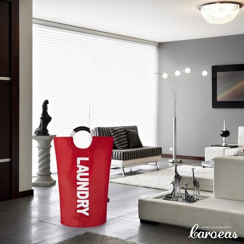Caroeas 90L Waterproof Laundry Basket - Collapsible Hamper with Padded Handles | 13 Colors Available