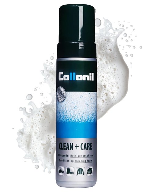 Collonil Clean & Care Shoe & Leather Cleaner XL 6.76 fl oz - Cleaning Foam – Sneaker Cleaner for Leather, Suede, Textile & Synthetic Materials | Universal Use | 6.76 fl oz – Made in Germany