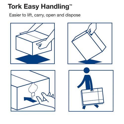 Tork Centerfeed Paper Wiper White M2, High Absorbency, 6 x 1000 Sheets, 120133