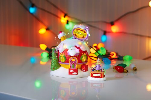 Department 56 Dr. Seuss Grinch Village Accessories The Lightbulb Tester Figurine, 3 Inch, Multicolor