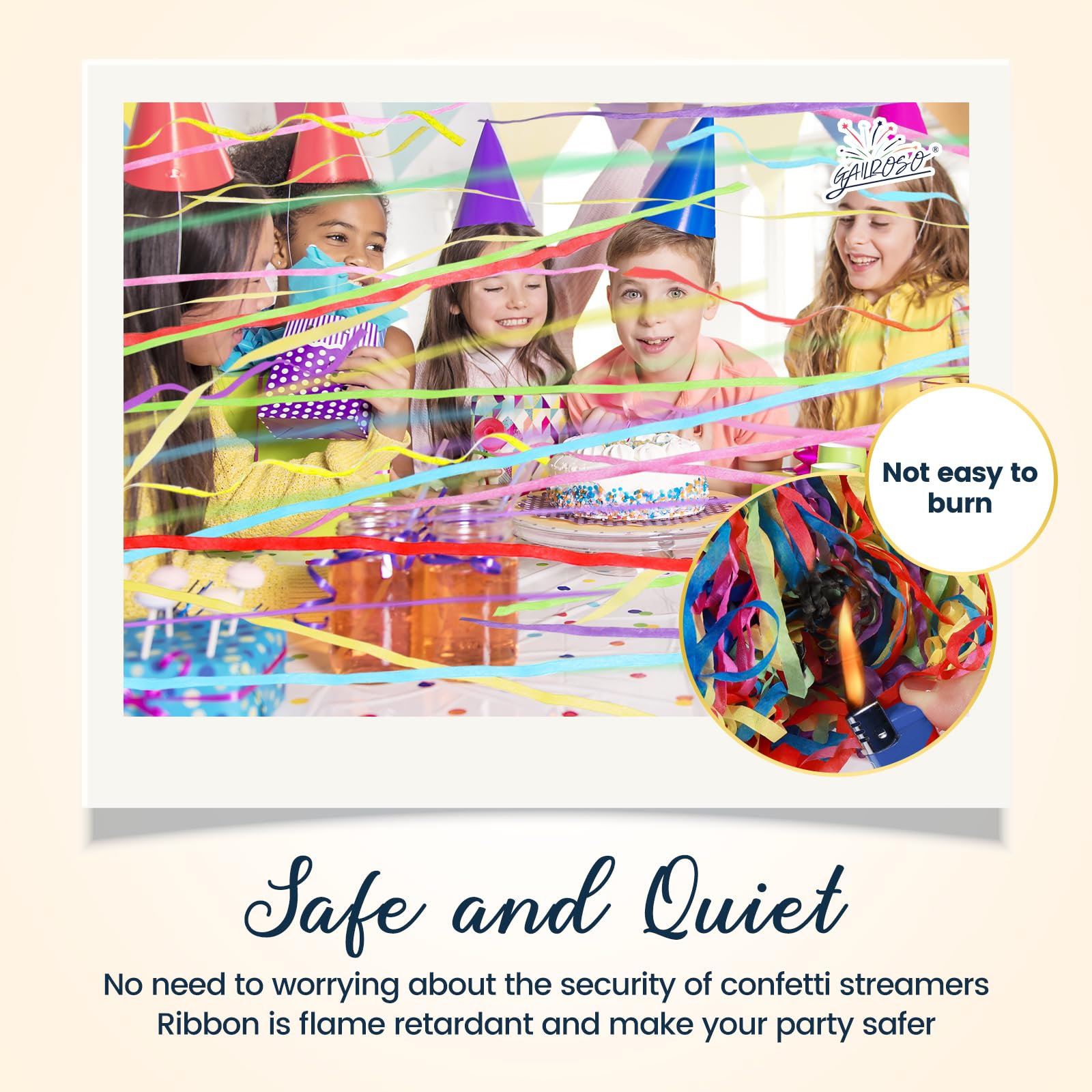 12Pack No Mess Streamers,Color Mix Hand Throw Streamers Poppers,No Mess Confetti Poppers for Wedding,Birthday,Party Celebrations,Graduation,Party Favors Shows