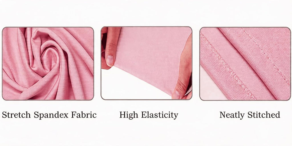 Skiennix 7.2 FT Pink Arch Backdrop Cover - Fitted Spandex for Weddings & Baby Showers